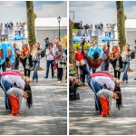 Street Performers Leaping Over Six People Shoulder to Shoulder - Dayton Photographer Alex Sablan Street Performers Leaping Over Six People Shoulder to Shoulder - Dayton Photographer Alex Sablan