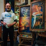 Chris Glaser in his Studio by Dayton Photographer  Alex Sablan
