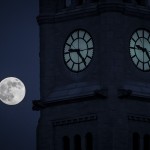 Super Moon Greene County Courthouse, Xenia, Ohio