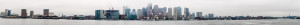 Panorama of Boston From Boston Harbor